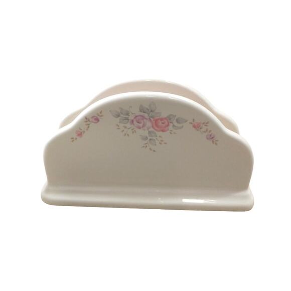 Pfaltzgraff Trousseau Stoneware Napkin Holder 6 1/2" Long Discontinued 80s 90s - Picture 2 of 10